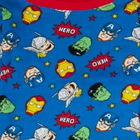 Marvel Super Hero Adventures kisgyermek fiú hosszú ujjú, megfelelő fitt pamut pizsamák, szett