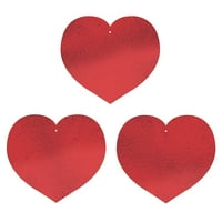 12 Red Heart Dekoráció - Party Dekoráció -