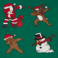 Ünnepi idő hosszú ujjú karácsonyi póló, 2-csomag, fiúk 4- és Husky