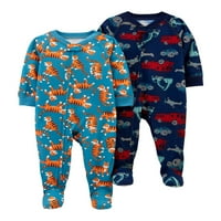 Carter gyermekem gyermeke és kisgyermekes fiú pizsama, egyrészes, 2-csomag, méret 6m-5T