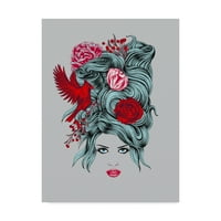 Védjegy Képzőművészet 'Téli queen illusztráció' vászon művészet: Rachel Caldwell
