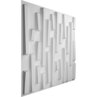 Ekena Millwork 5 8 W 5 8 H STAGGEGED tégla endurawall dekoratív 3D -s fali panel, fehér