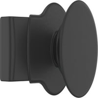 Popsockets Slide Stretch állítható mobiltelefon -markolat és álljon lecserélhető felsővel, fekete
