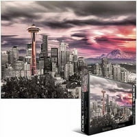 EuroGraphics Seattle Város Látképe 1000 Darabos Puzzle