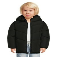 Svájci tech baba és kisgyermek fiú nehézsúlyú puffer dzseki, méretek 12m-5t