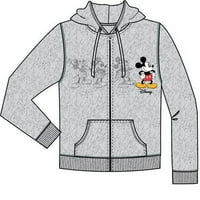 Disney Mickey Plusz Felnőtt Egy Zip Up Kapucnis