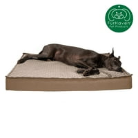 FurHaven Pet Products paplan-Top Convertible Beltéri-Kültéri Deluxe hűtőgél Deluxe szőnyeg kisállat ágy kutyáknak és macskáknak-homok,