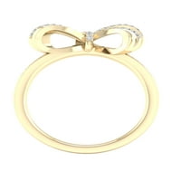 Imperial 1 8ct tdw gyémánt 10k sárga arany csomó gyűrű