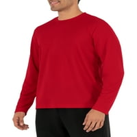 Atlétikai művek férfi és nagy férfiak aktív, gyors száraz mag előadás hosszú ujjú póló, 5xl méretű