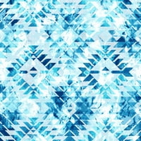 Aqualina kék geometriai mintázat 4-darabból álló legfelsõbb gyűjteménykészlet
