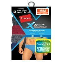 Hanes férfiak X-Temp alacsony emelkedésű sport rövidnadrágja, 5 csomag