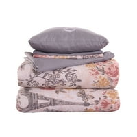 Modern szálak reverzibilis ágy egy táskában, rózsaszín virág, tuileries, király
