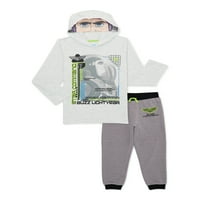 Buzz Lightyear Boy Cosplay kapucnis és kocogók ruhák, 2 darab, méret 4-10
