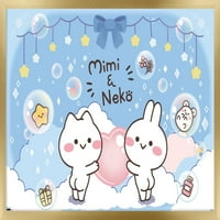 Mimi & Neko-Felhők Fali Poszter, 22.375 34 Keretes