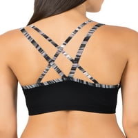 Fresh Collection Juniors Strappy Push-Up Sports Bra, Style FT631