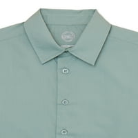 A Wonder Nation Boys Button elülső ing és kocogó nadrág, 2 darab, 4-18.