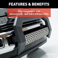 AdvantEDGE festhető alumínium fedőlap Bull Bar nélkül LED-ek