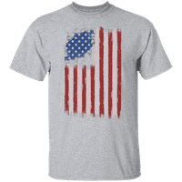 Graphic America bajba jutott amerikai zászló férfi grafikus póló július 4 -i függetlenség napjára USA hazafias ünnepi ajándékok