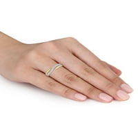 Miabella Carat T.W. Gyémánt 10K sárga arany absztrakt tekercselt gyűrű