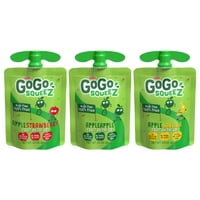 Gogo Squeez gyümölcs az alma alma, az alma banán és az alma eper snack tasakok, 3. oz, csomag