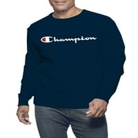 Champion Férfi nagy és magas klasszikus szkript logó hosszú ujjú grafikus póló, méret LT-6XL